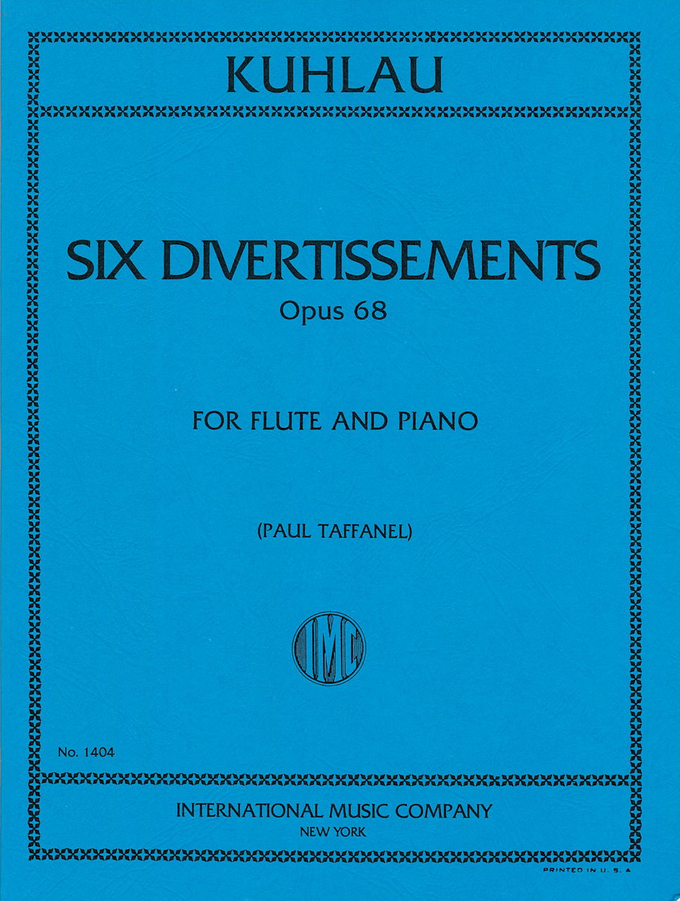 Kuhlau, 6 Divertissements op. 68 (IMC)