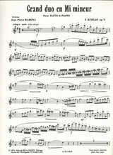 Kuhlau, Grand Duo op. 71 in e (Sonata) (Billaudot)