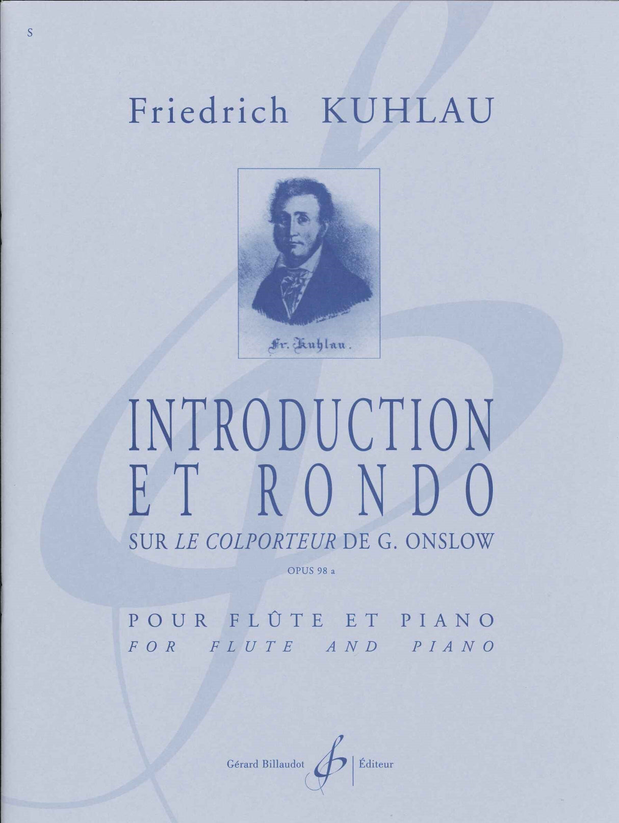 Kuhlau, Introduction et Rondo op. 98a (Billaudot)