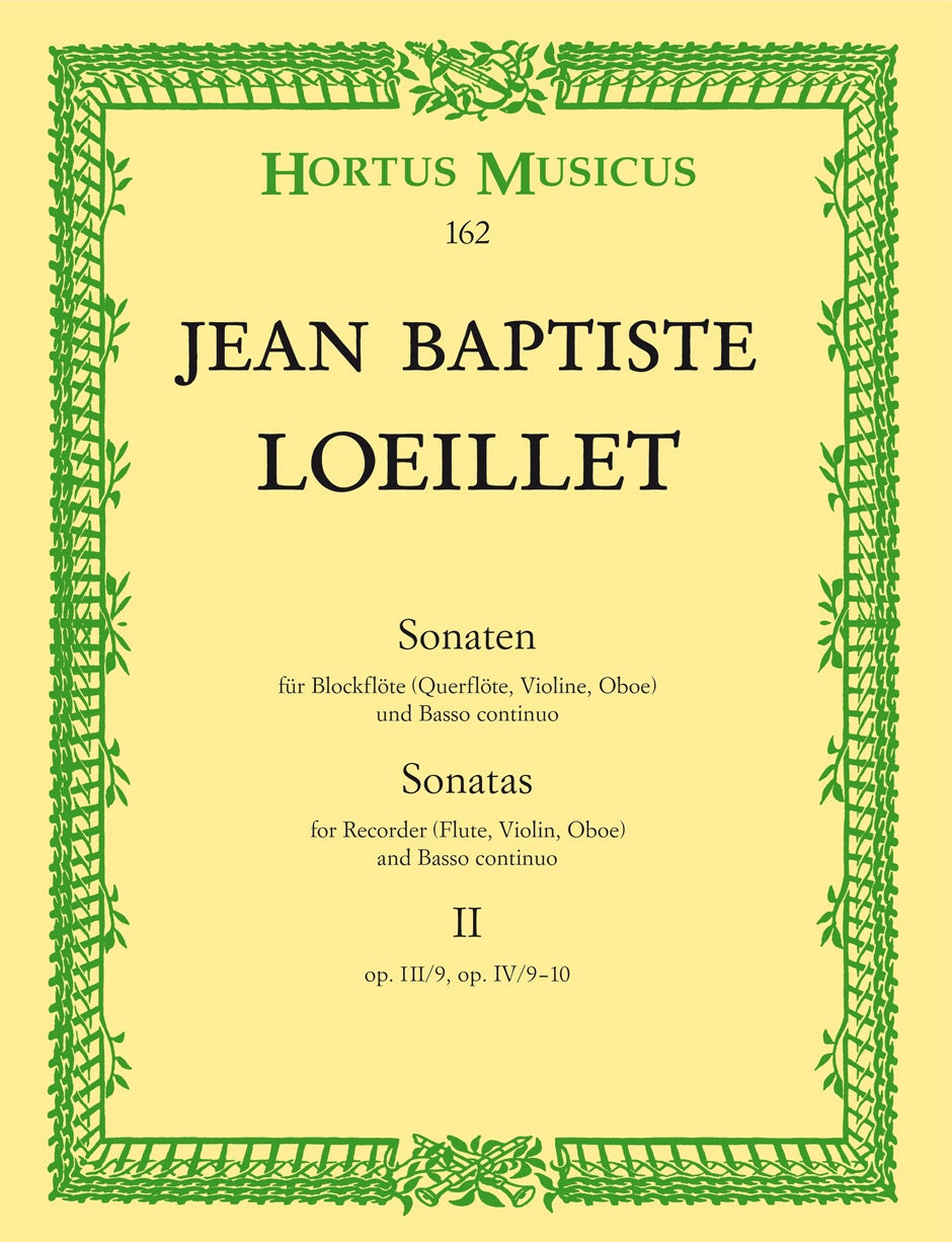 Loeillet, Sonaten, 2 (Barenreiter)