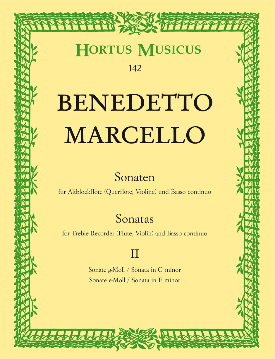 Marcello, Sonaten op. 2, 2: 3-4 (Barenreiter)