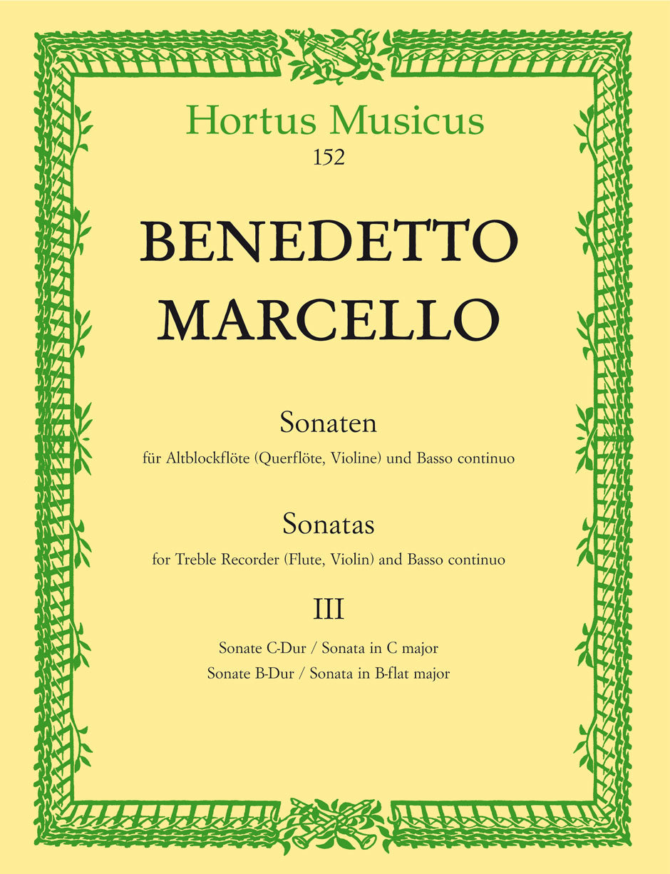 Marcello, Sonaten op. 2, 3: 6-7 (Barenreiter)