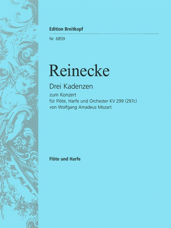 Mozart/Reinecke, 3 Cadenzas (Fl,Hrp) (Breitkopf)