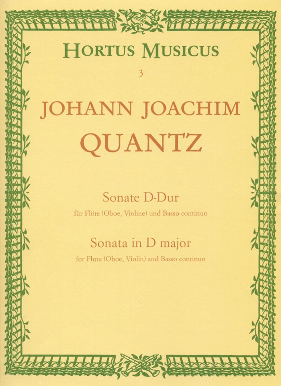 Quantz, Sonata in D (Fl/Ob,Vn,Bc) (Barenreiter)