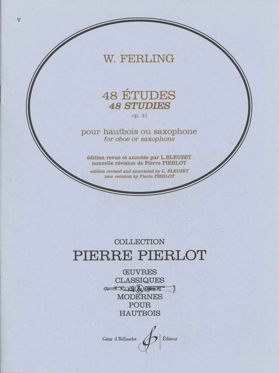 Ferling, 48 Etudes op. 31 (Bleuzet) (Billaudot)
