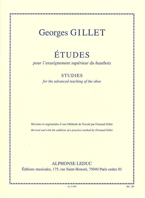 Gillet, Etudes pour l'enseignement super (Leduc)