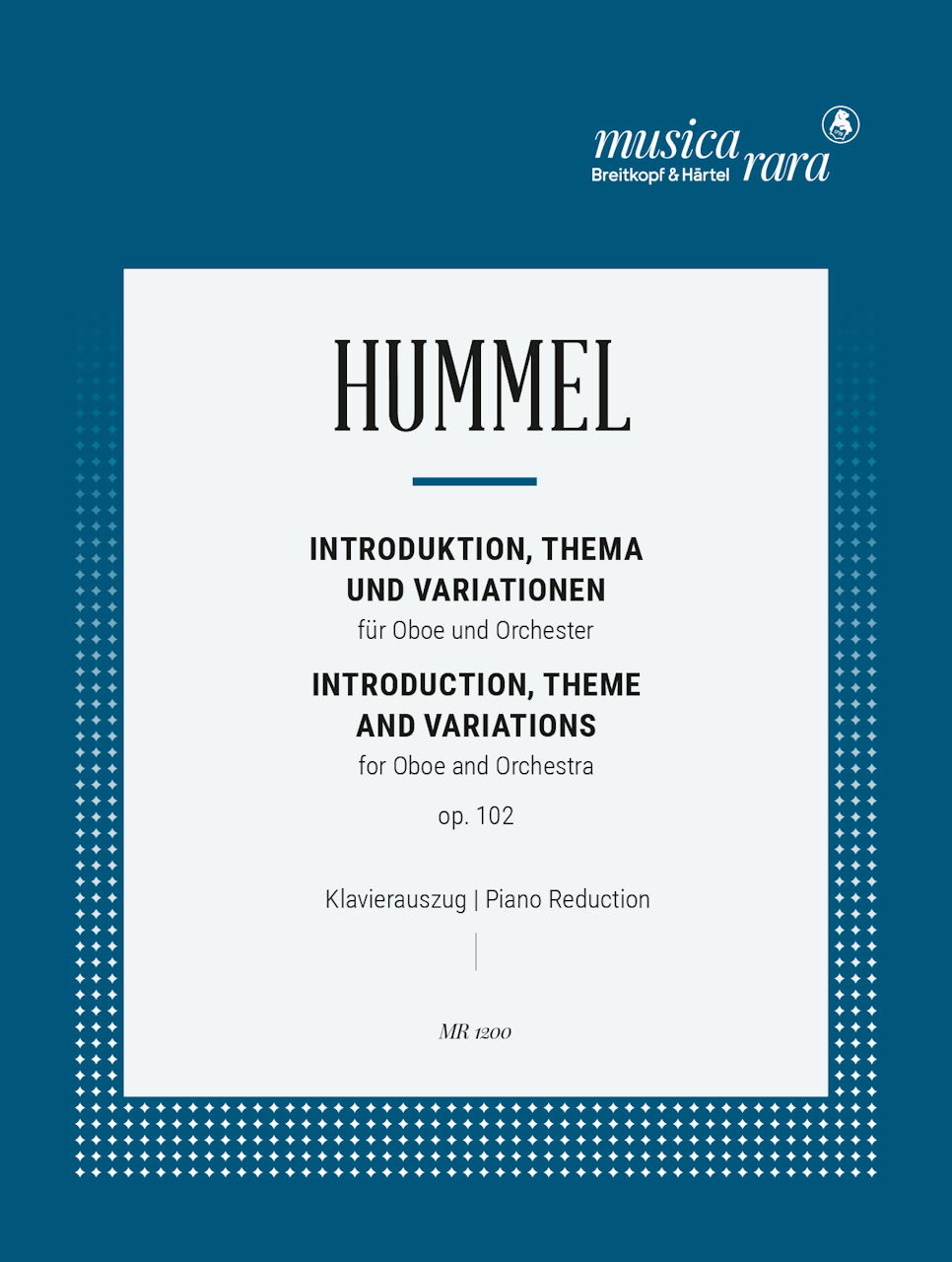 Hummel, Intro., Theme & Var. op. 102 (Musica Rara)