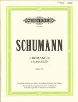 Schumann, 3 Romanzen op.94 (Ob/Cl/Vc,Pf) (Peters)