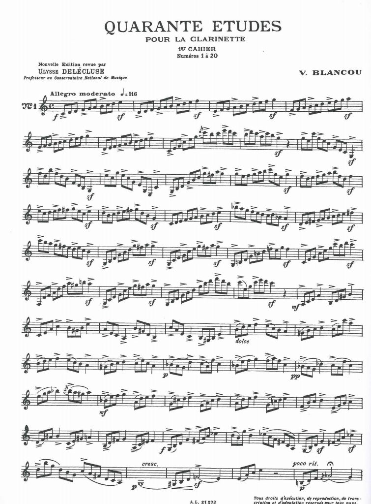 Blancou, 40 Etudes, 1: 1-20 (Delecluse) (Leduc)
