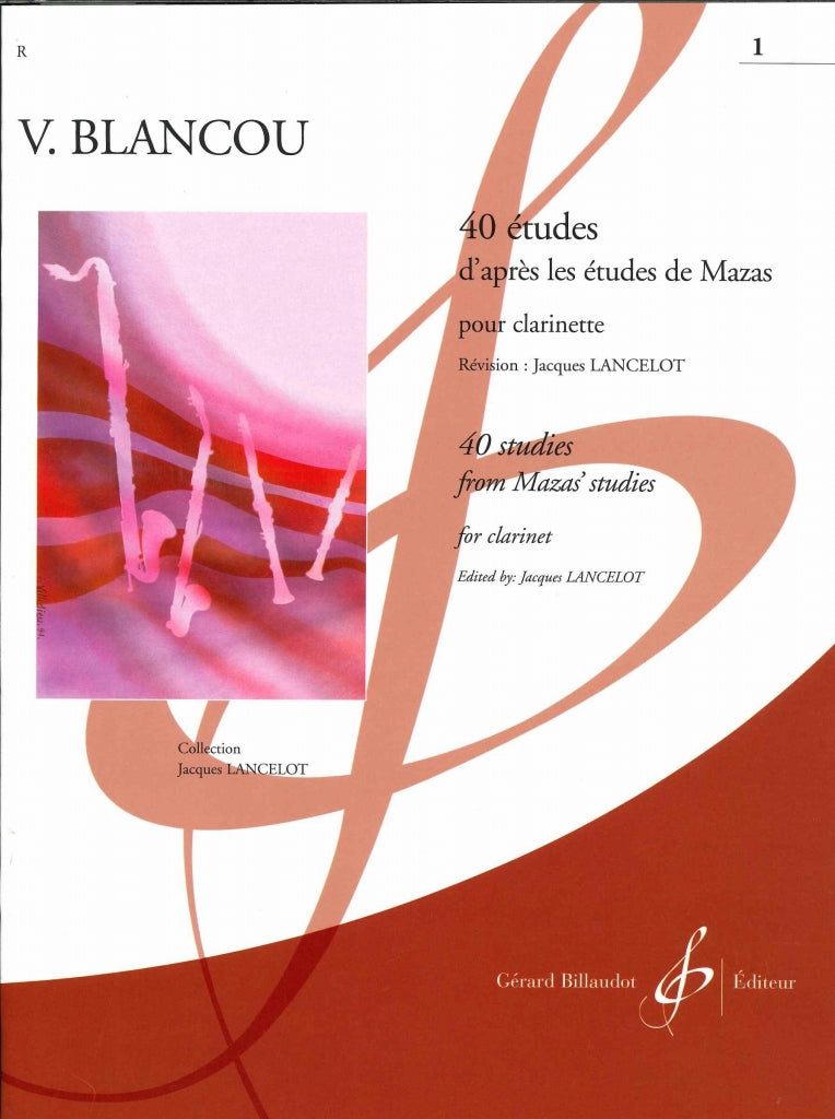Blancou, 40 Etudes, 1 (Lancelot) (Billaudot)