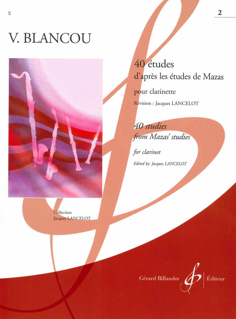 Blancou, 40 Etudes, 2 (Lancelot) (Billaudot)