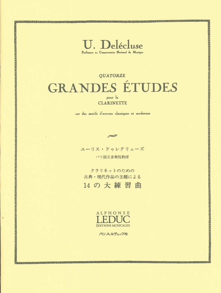 Delecluse, 14 Grandes Etudes (Leduc)