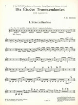 Dubois, 10 Etudes transcendantes (Billaudot)