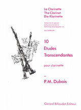 Dubois, 10 Etudes transcendantes (Billaudot)