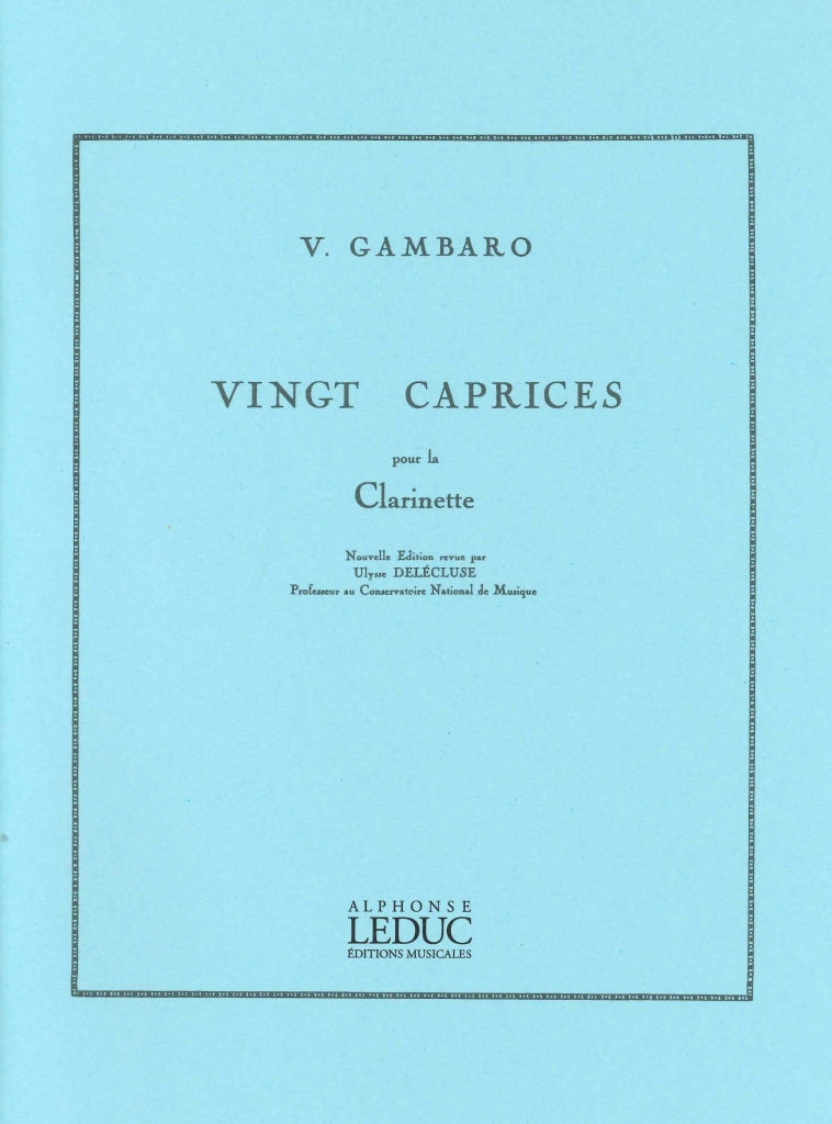Gambaro, 20 Caprices (Delecluse) (Leduc)