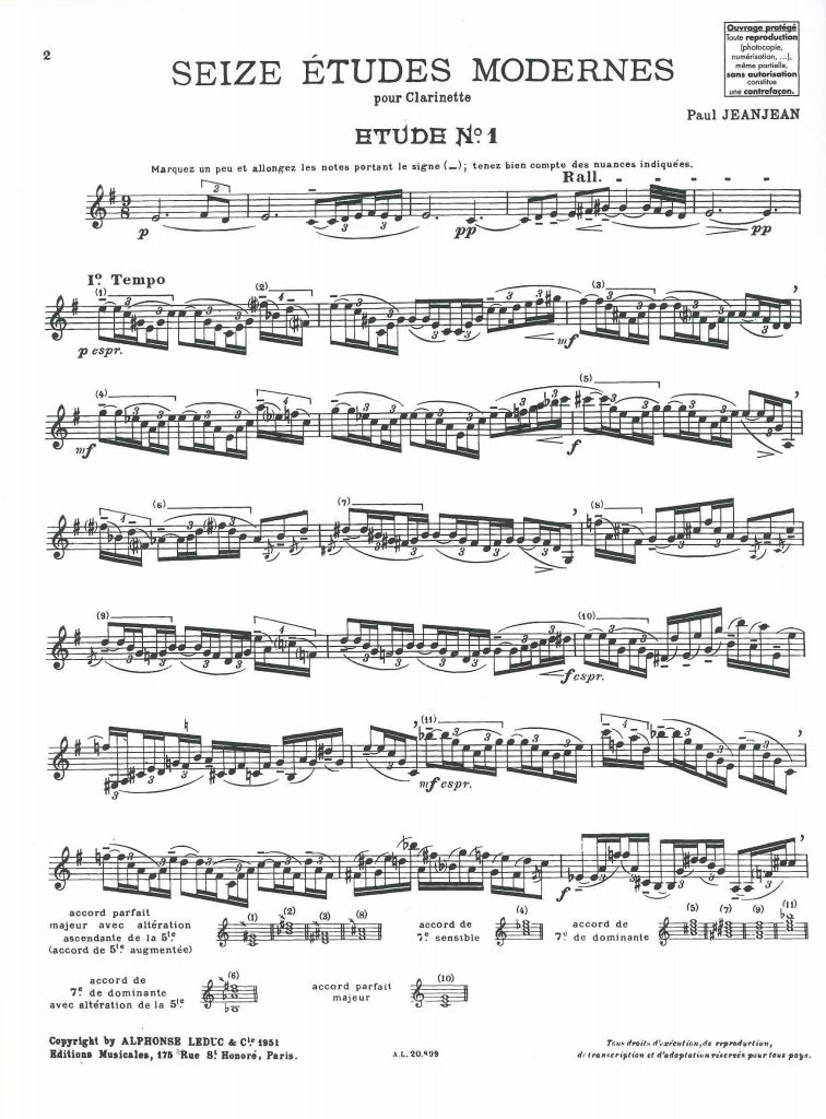 Jeanjean, 16 Etudes modernes (Leduc)