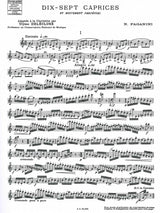 Paganini, 17 Caprices et Mouvement perpe (Leduc)