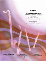 Rose, 20 Grandes Etudes (Lancelot) (Billaudot)