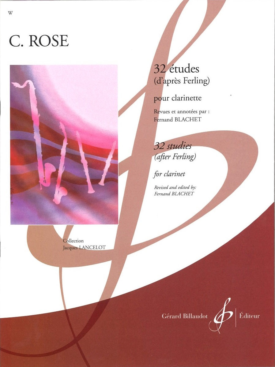 Rose, 32 Etudes d'apres Ferling (Blancet (Billaudot)