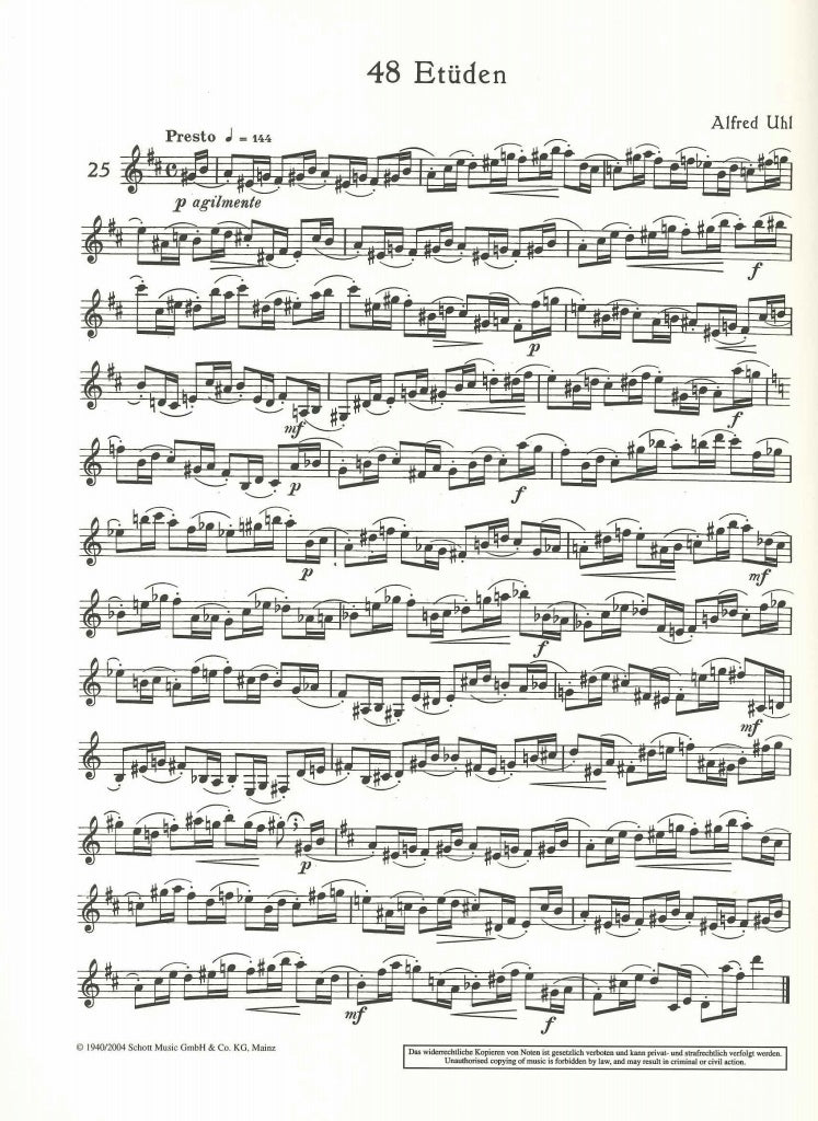 Uhl, 48 Etuden, 2 (Schott)