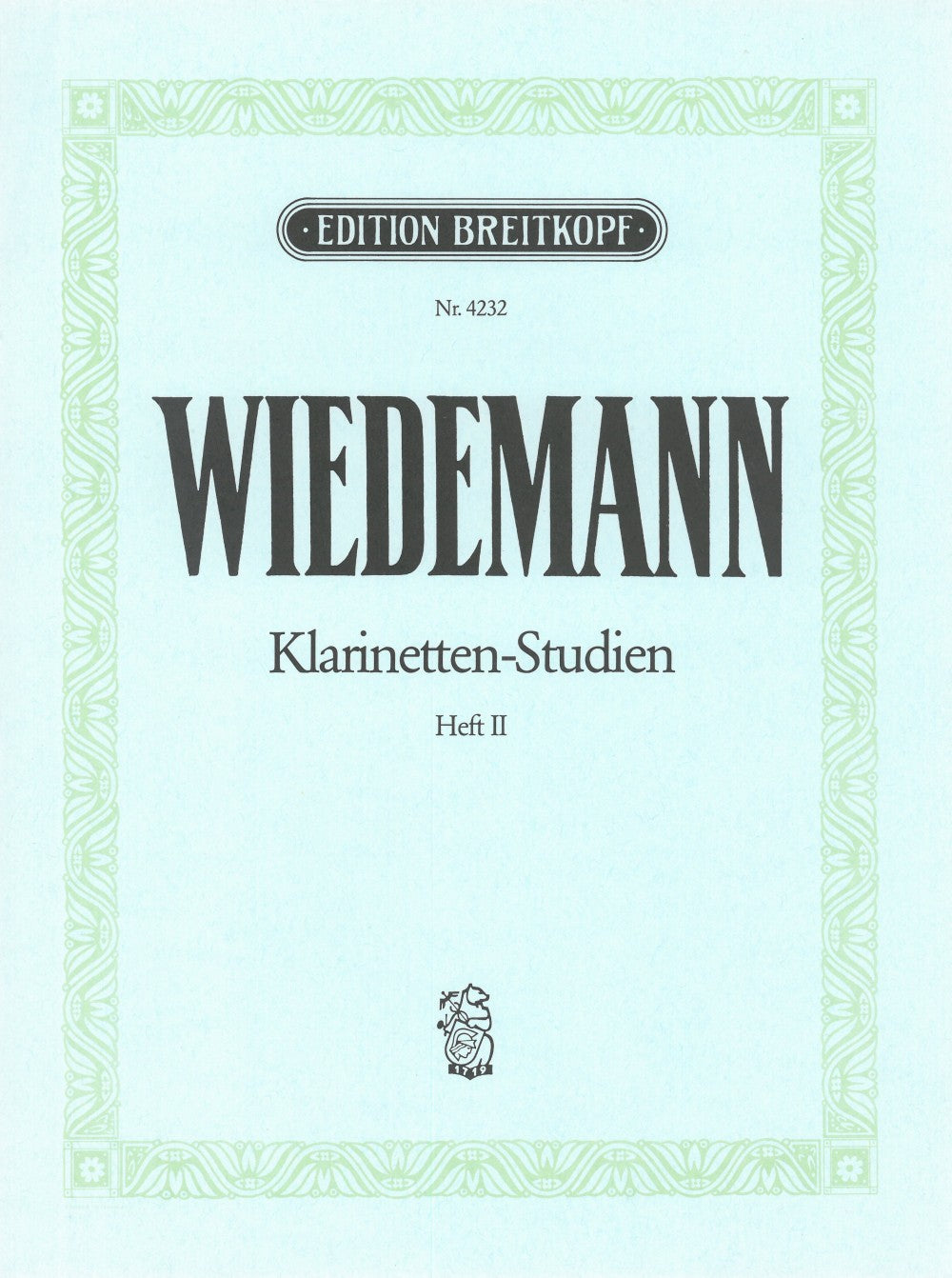 Wiedemann, Klarinetten-Studien 2 (Breitkopf)
