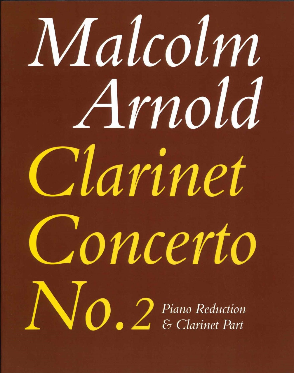 Arnold, Concerto No. 2 op. 115 (Cl,Pf) (Faber Music)