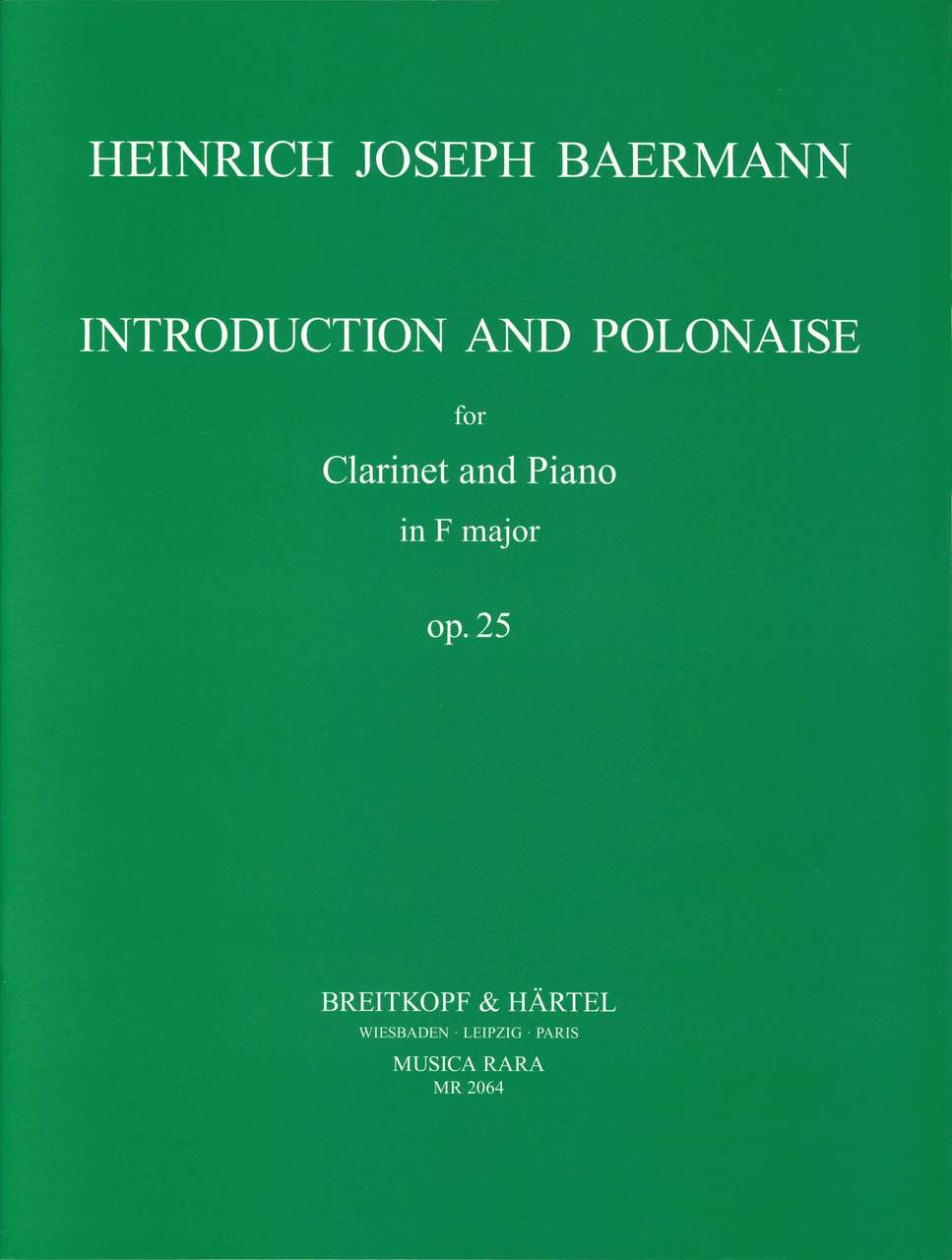 Baermann,H., Introduction & Polonaise (Musica Rara)