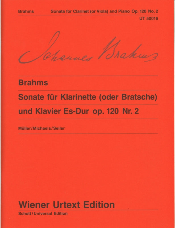 Brahms, Sonata op. 120/2 in Eb (Cl/Va,Pf (Wiener Urtext Edition)