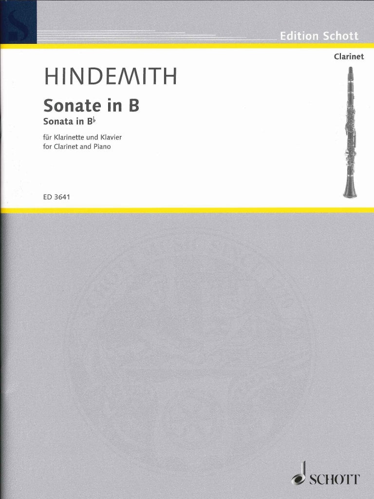 Hindemith, Sonate in B (1939) (Schott)