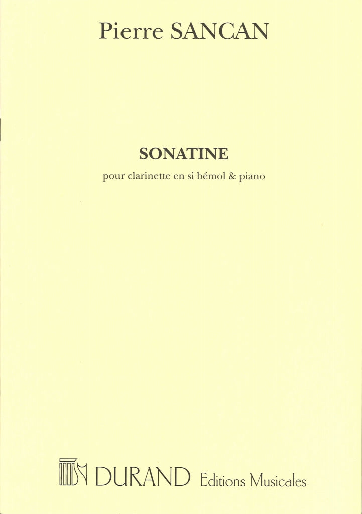 Sancan, Sonatine (Cl,Pf) (Durand)