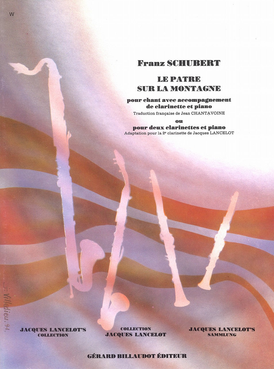 Schubert, Patre sur la montagne (2Cl,Pf) (Billaudot)