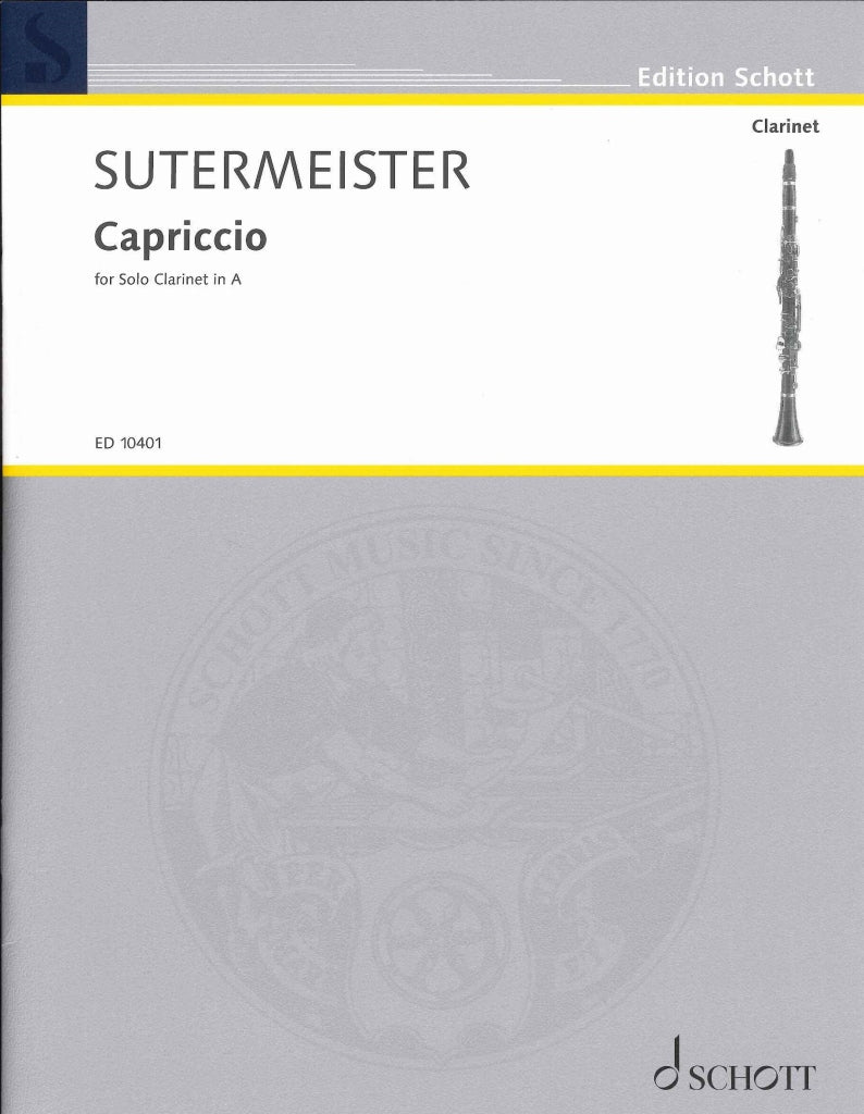 Sutermeister, Capriccio (Cl Solo) (Schott)