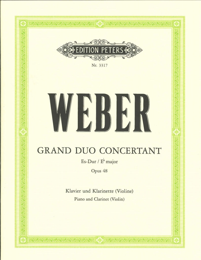 Weber, Grand duo concertant op. 48 (Peters)