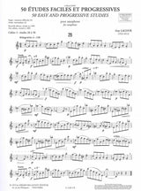 Lacour, 50 Etudes faciles & progr. 2 (Billaudot)