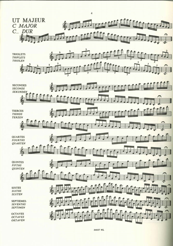 Londeix, Gammes conjointes & en interval (Lemoine)
