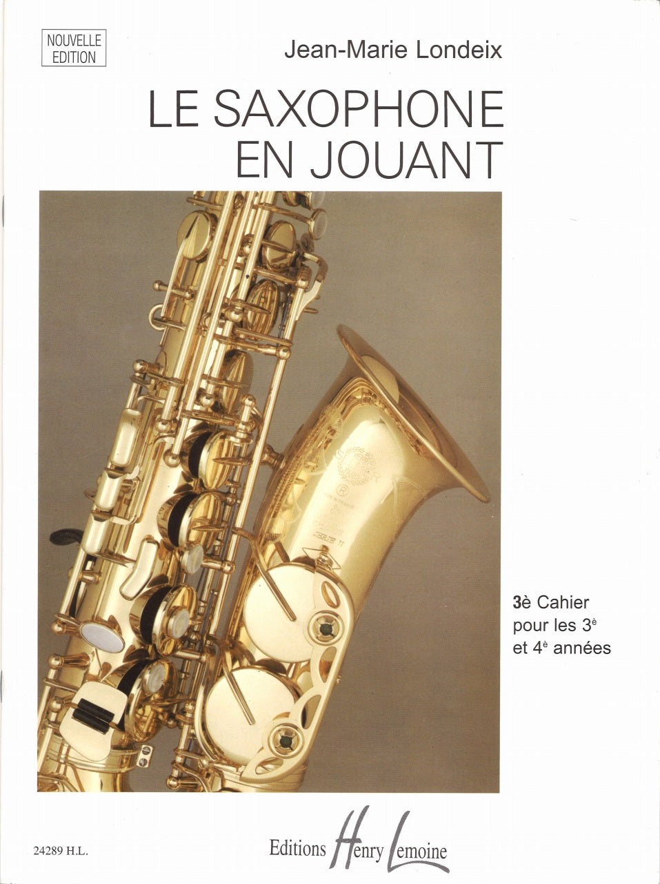 Londeix, Saxophone en jouant 3 (Lemoine)
