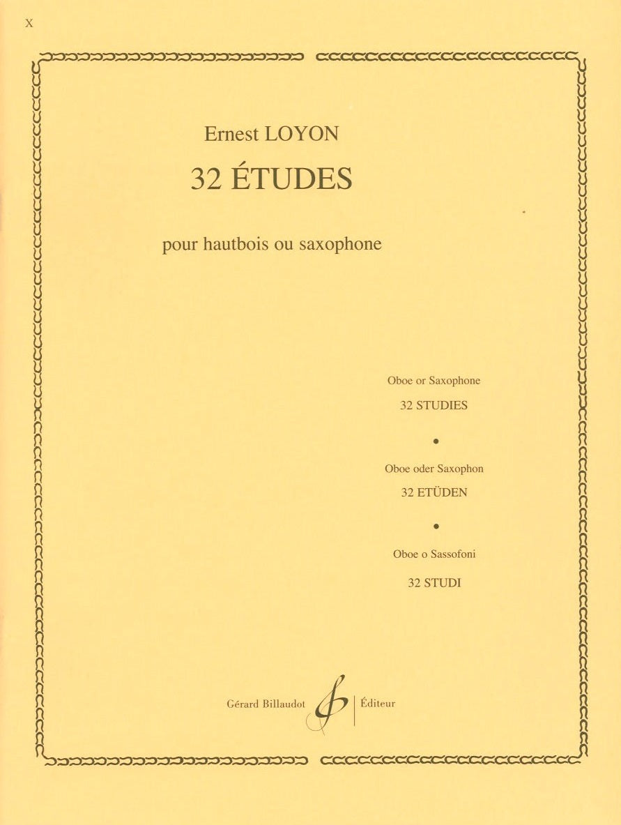 Loyon, 32 Etudes (Billaudot)