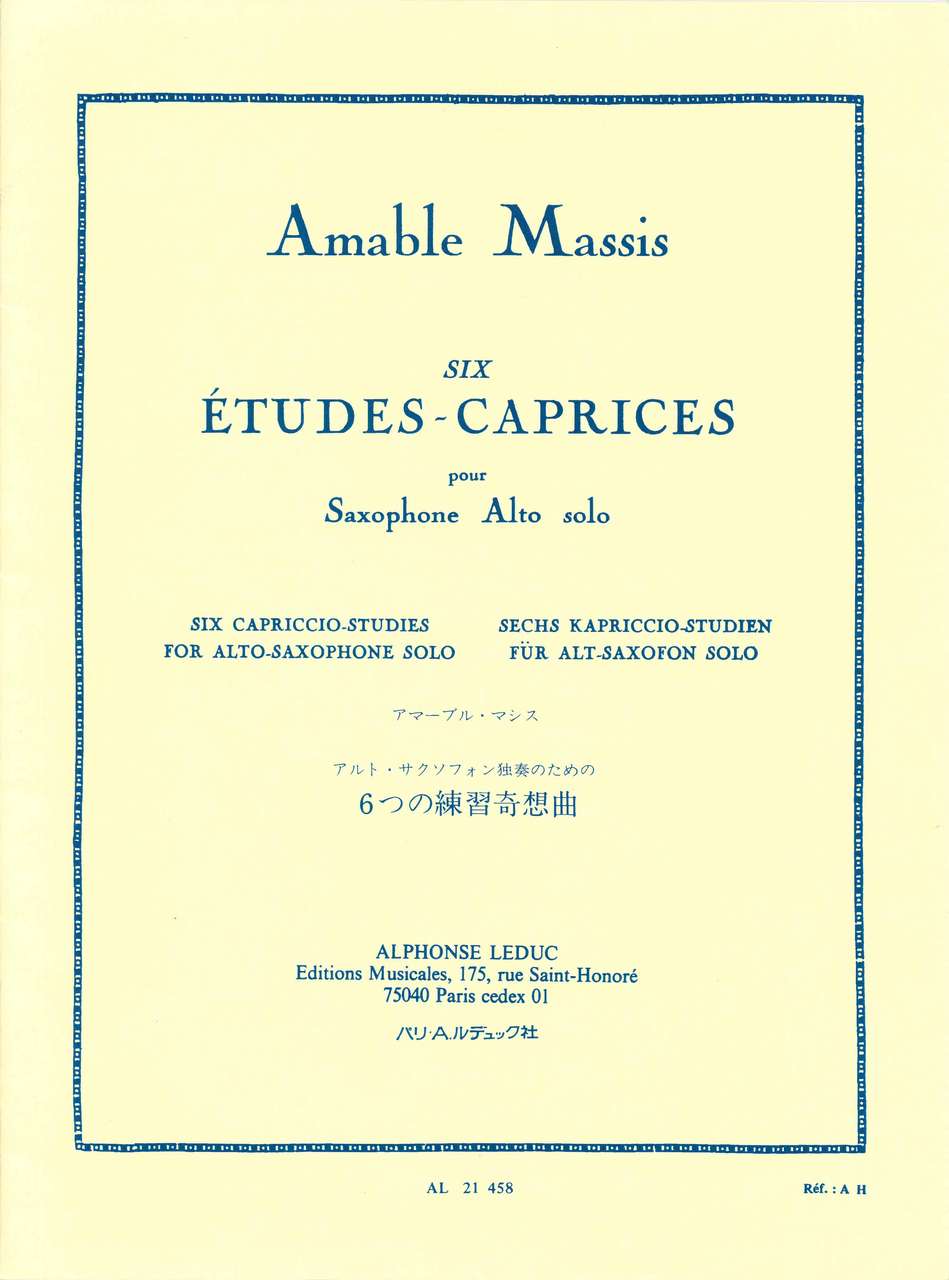 Massis, 6 Etudes-Caprices (Leduc)