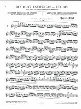 Mule, 18 Exercices ou Etudes (Leduc)