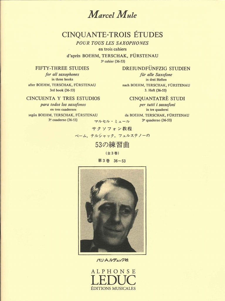 Mule, 53 Etudes, 3e cahier (Leduc)