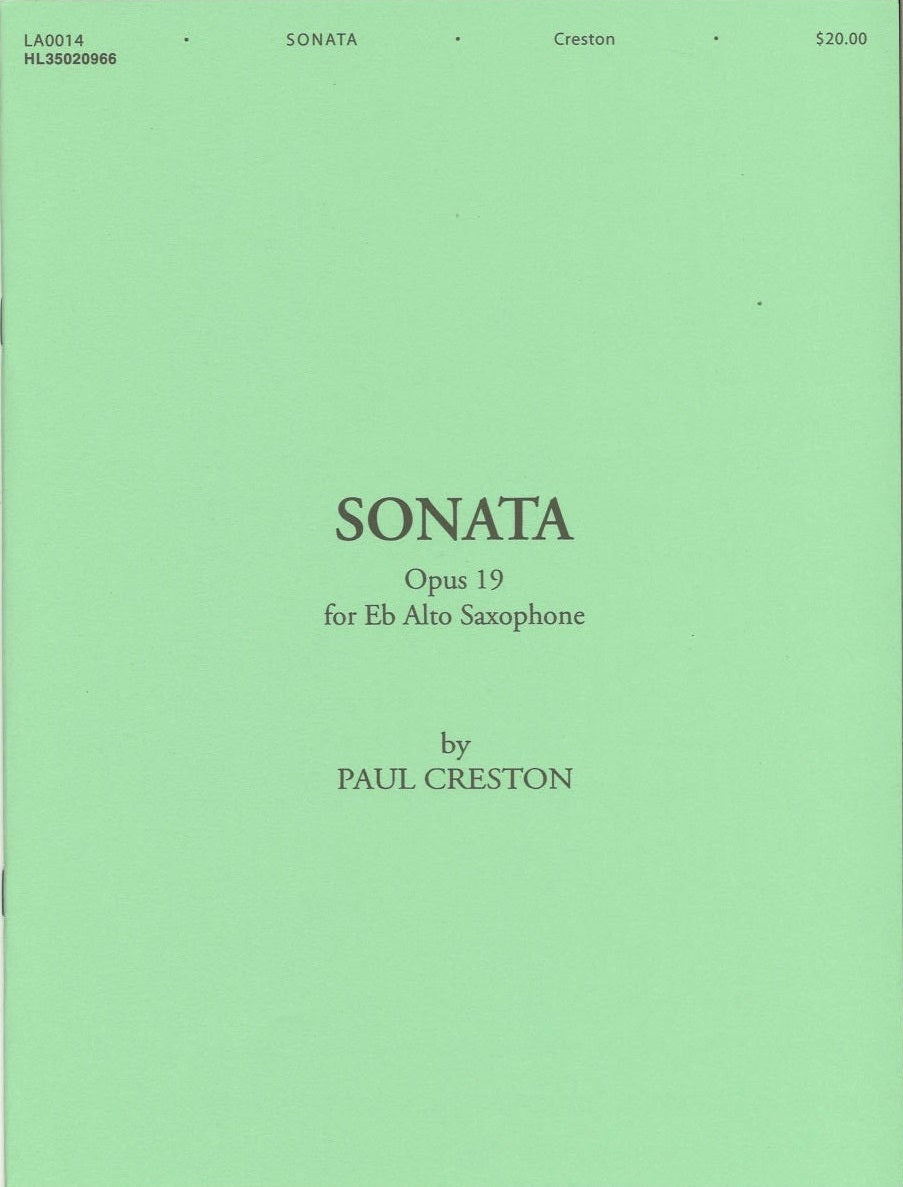 Creston, Sonata op. 19 (Shawnee Press)