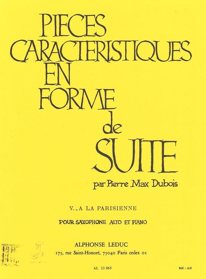 Dubois, Pieces caracteristiques 5 (Leduc)