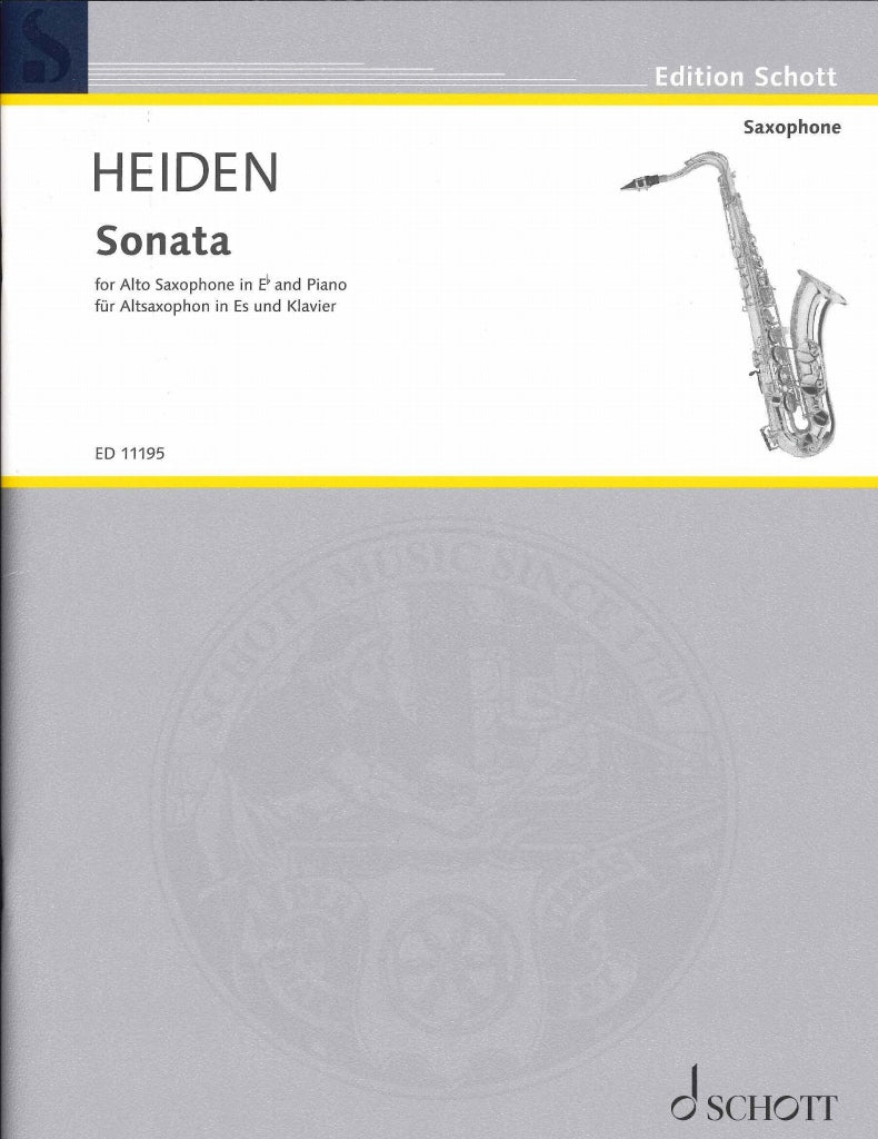 Heiden, Sonata (ASax,Pf) (Schott)