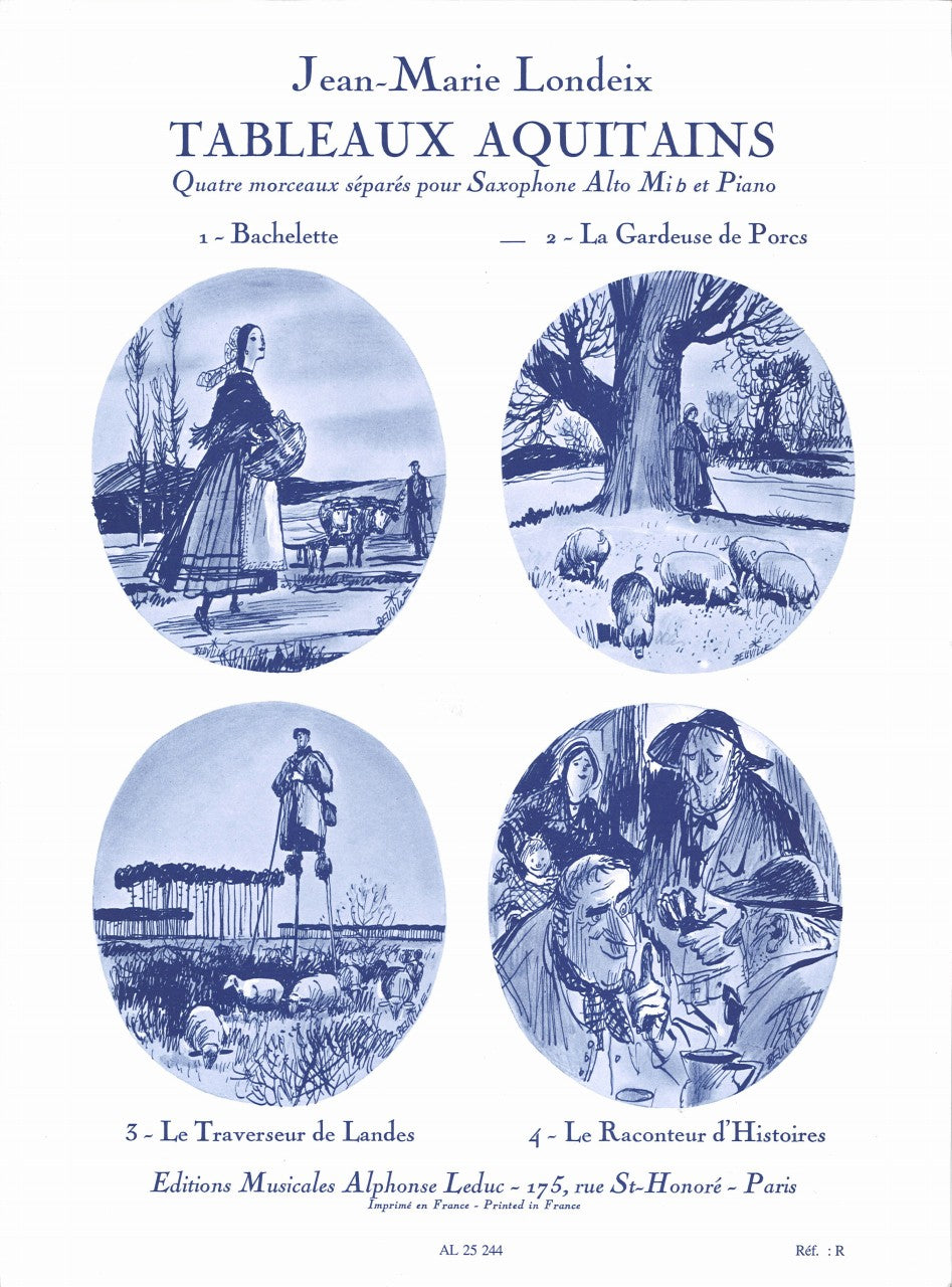 Londeix, Tableaux Aquitains 2 (ASax,Pf) (Leduc)