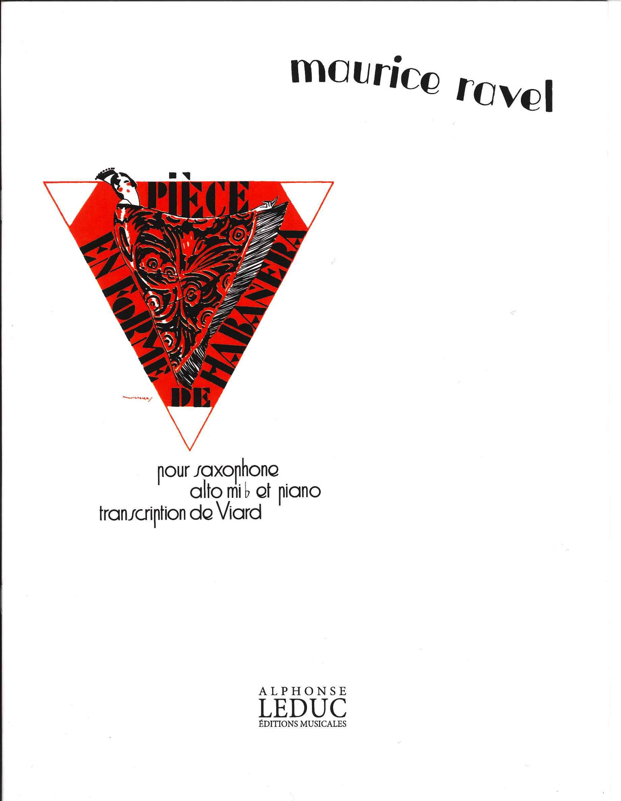 Ravel, Piece en forme de habanera (Alto) (Leduc)