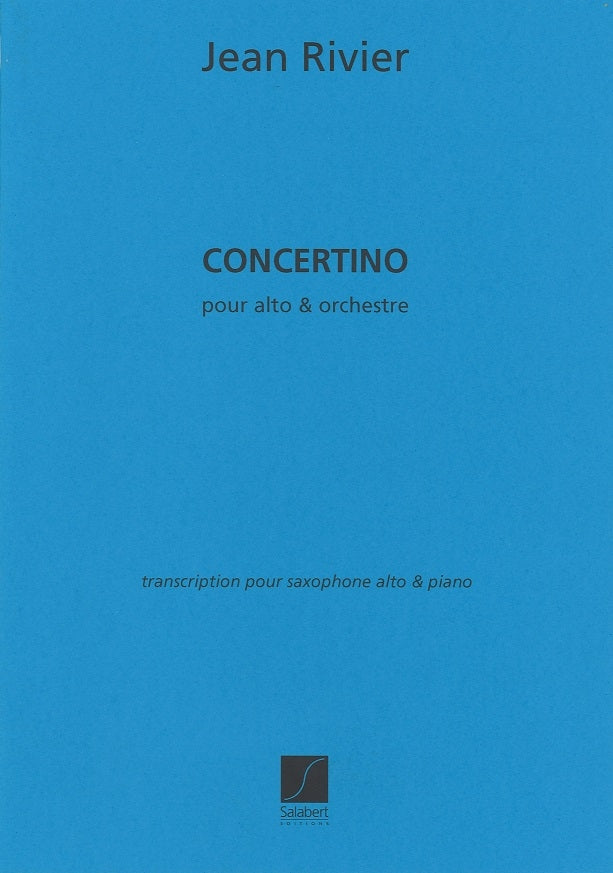 Rivier, Concertino (1935) [Alto Sax,Pf] (Salabert)