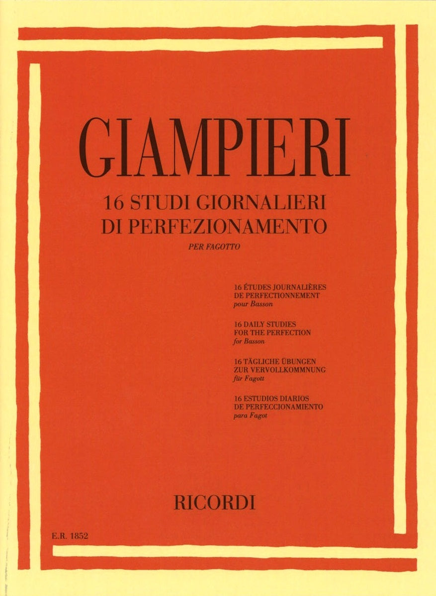 Giampieri, 16 Studi giornalieri di perf. (Ricordi)