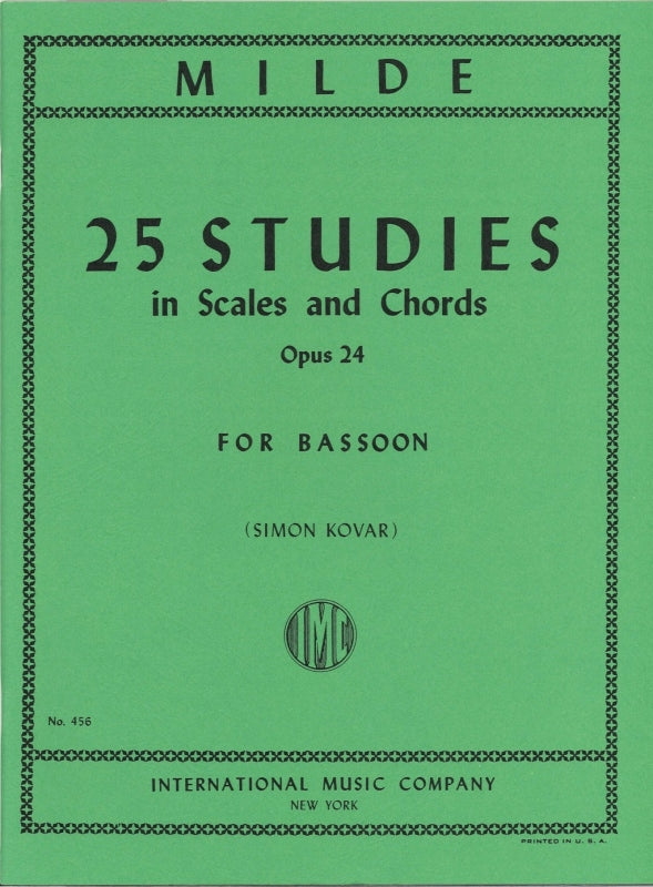 Milde, 25 Studies in Scales... op. 24 (IMC)