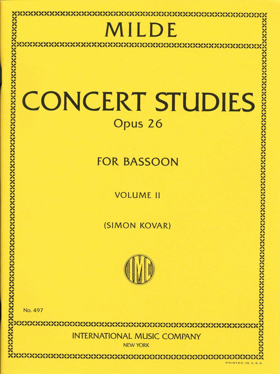Milde, 50 Concert Studies op. 26, II (IMC)