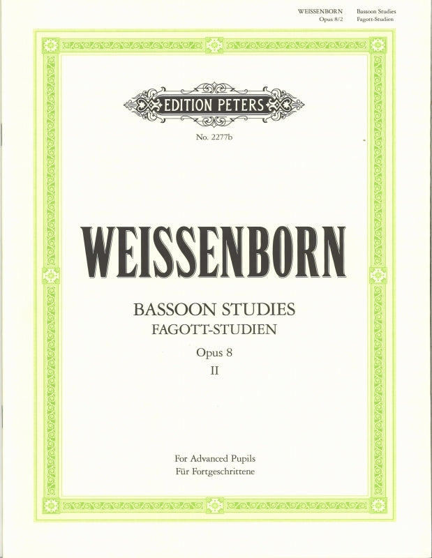 Weissenborn, Bassoon Studies op. 8, II (Peters)
